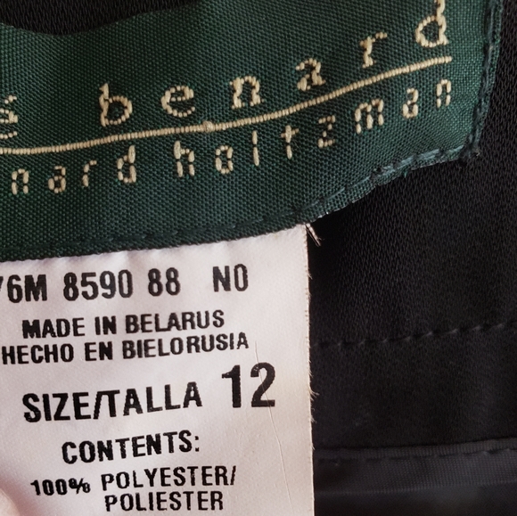 NWOT Harvé Bernard Black skirt - Picture 9 of 12
